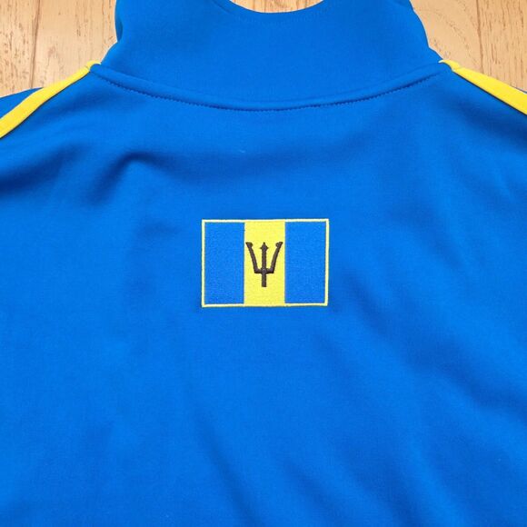 BARBADOS Jacket Mens 5XL Blue Full Zip STAR COMPANY Soccer Track Athleisure - Picture 8 of 8